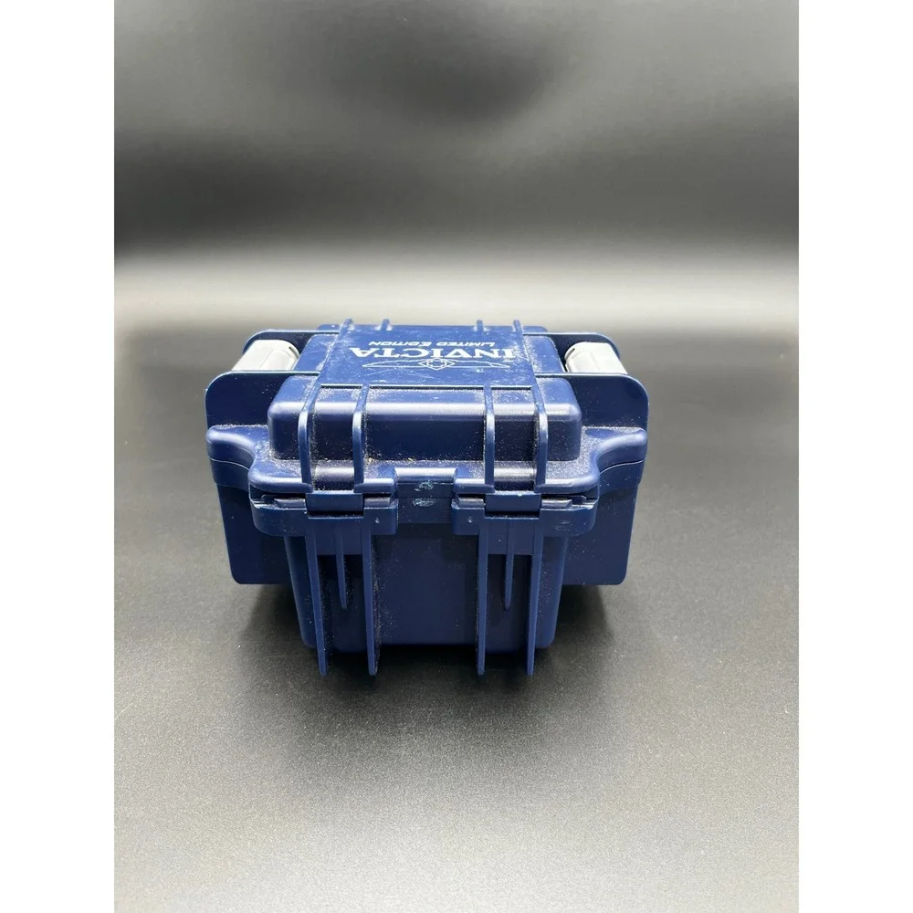 Invicta Limited Edition Impact Case Single Slot Watch Box Blue Plastic Rugged